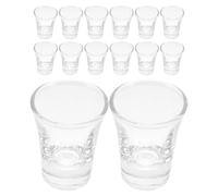 DOITOOL 48Pcs Glass Communion Cups 10Ml Religious Communion Shot Glasses Compatible with Standard Trays Church Service Tasting Goblet Cups