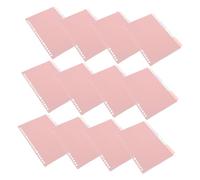DOITOOL 48pcs Plastic Binder Dividers with Tabs Removable Loose Leaf Index Sheets for Planners Notebooks Organizing Transparent Minimalist Design Compatible with Multiple Binder Types