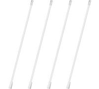 DOITOOL 4pcs 12 Inches Blind Wand, Vertical Blinds Wand Replacement Parts, Rod with Hook and Grip, Curtain Pull Rods, Clear Opener, Long Window Stick Tilt