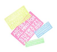 DOITOOL 4pcs Alphabet and Number Tracing Template Board Letter Stencil Tool for Preschool Learning Educational Writing Practice Develop Cognitive Skills and Learning