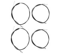 DOITOOL 4pcs Antislip Brake Cable Universal Wheelchair Brake Cable Prevents Backward Sliding Steel Plastic Construction for Enhanced Stability Suitable for Rehabilitation Centers Emergency