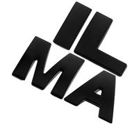 DOITOOL 4Pcs Black Mail Letter Stickers for Mailbox Self Adhesive English Alphabet Decals for Business Removable Mailbox Letter Stickers Suitable for DIY Crafts