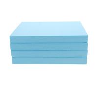 DOITOOL 4pcs Blue Craft Foam Blocks 11.8x7.9x0.8' Polystyrene Foam Sheets with Smooth Surface and Edge Integrity for School Projects and Model Building