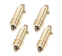 DOITOOL 4pcs Bounce Valve Core Bathroom Sink Push Button Sewer Plug Core Drain Stopper Wash Basin Popup Drainer Spare Part Kitchen Sink Golden Copper