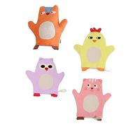 DOITOOL 4pcs Boys and Girls Shower Gloves for Bathing Rubbing Back Gloves Bathing Tool for Boy Girl Bathroom Accessories for Toddlers Style