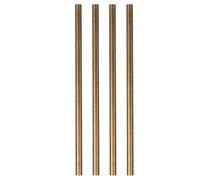 DOITOOL 4pcs Brass Rods 3/16 Inch x 4-1/16 Inch for Knife Making Supplies Round Dowels Pin Ideal for Hobby Crafting Projects and Modeling Hobby
