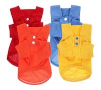 DOITOOL 4pcs Breathable Dog T-shirt Puppy Sweatshirt for Dogs Outfit for Spring Summer