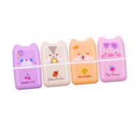 DOITOOL 4Pcs Cartoon Animal Roller Erasers for Portable Erasers Non-Toxic Safe for School Classroom Party Favors with Fun Designs