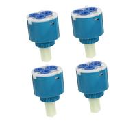 DOITOOL 4pcs Ceramic Disc Faucet Valves Replacement Tap Cartridges for Kitchen and Bathroom Hot Cold Water Mixer Leak Random Color