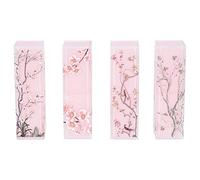 DOITOOL 4pcs Chinese Style Lipstick Tube Empty Lipstick Container 3.14x0.86x0.86in Easy to Fill Practical Elegant Classical Design for DIY
