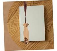 DOITOOL 4pcs Chinese Vintage Bamboo Bookmarks Carved Hollow Classic Labels with Retro Style Lightweight Decoration for Readers Teachers and Gift Giving