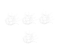 DOITOOL 4pcs Clear Acrylic Crystal Bead Garland with Teardrop Pendants Transparent Decorative Strands for Wedding Party Home DIY Decor Versatile Hanging Ornament with High Shine and Unique