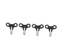 DOITOOL 4pcs Clock Winding Keys Iron Clock Tools for Wall Alarm Practical Winding Wrench for Easy Maintenance