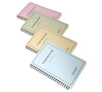 DOITOOL 4Pcs Coil Notepad for Students Colored Spiral Notebooks for Note Taking and Planning Smooth Writing Candy Color Notebooks for Study and Daily Organization