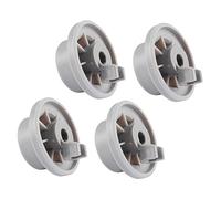 DOITOOL 4pcs Dishwasher Lower Rack Wheels Replacement Parts Plastic Light Grey Compatible with Neff 165314 Easy to Install Dishwasher Accessories
