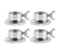 DOITOOL 4pcs Dumbbell Screw Collars 28mm Heavy Duty Steel Anti-loosening Barbell Weight Clamp Nuts for Strength Training Fitness Equipment