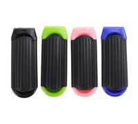 DOITOOL 4pcs Folding Hair Brush with Mirror Portable Mini Hairbrush Comb Travel-friendly Compact Design Reduces Breakage Assorted Colour Sturdy Pp and Glass Materials Random Color