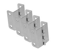 DOITOOL 4pcs Four-fold Metal Hinges for Wooden Cabinets and Furniture Adjustable Folding Bifold Butt Hinges for Doors Window and Cupboard Hardware