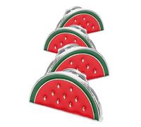 DOITOOL 4pcs Fruit Pin Brooch Stylish Adorable Cartoon Design Zinc Alloy Metal Easy to Attach Durability for Hats Clothing Warm-weather Wardrobe Summer