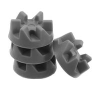 DOITOOL 4Pcs Grey Rubber Blender Coupler Replacement Kit 3/16" Shaft Drive 6 Teeth Rubber Coupling for Home Kitchen Blender Parts Compatible with Jar Blade