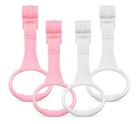 DOITOOL 4pcs Hand Pull Ring Toys Cot Rings Boy Girl Learn to Walk Stand up Walking Training for Boy Girl