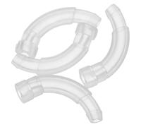 DOITOOL 4Pcs Hearing Aid Earhook and Tube Replacement Parts Resilient Material for BTE Device Repair Suitable for Hearing Aid Maintenance