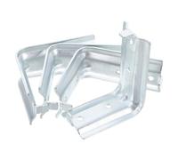 DOITOOL 4pcs Heavy Duty Fire Extinguisher Mount Bracket with Dual Heads Easy Installation for Home Office Durable Clamp Holders for Reliable Support and Stylish Decor