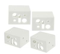 DOITOOL 4pcs Jalousie Fixed Parts for Window Blinds Two-ended Installation Accessories for Venetian Blinds Reliable Mounting Supplies
