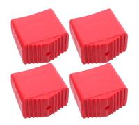 DOITOOL 4pcs Ladder Feet: Rubber Feet Replacement - Anti-Skid Pads - Heavy Duty Ladder Leg Caps for Work Sites and Home Renovation