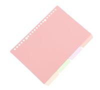 DOITOOL 4pcs Light Pink Pp Binder Dividers with Tabs for Convenient Organization, Versatile Use in Office and Photography, Pastel Folder Organizers for Spiral Notebooks and Multi Pocket