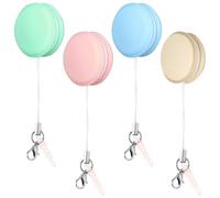 DOITOOL 4pcs Macaron Screen Wipe Phone Screen Cleaner and Phone Charm Portable Cleaner Wipes Keychain Lanyard Cute Design for Cellphone Touch and Lens Cleaning for Travel and Everyday Use Random Color