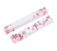DOITOOL 4Pcs Mechanical Keyboard Keycaps Dye Sublimated Cherry Blossom Design Sturdy Pbt for Gaming Keyboard Accessories and DIY Setup