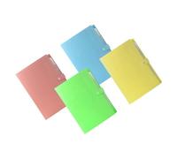 DOITOOL 4pcs Multi-Pocket Expanding File Folder with Interior Portable Document Organizer for Students Teachers Office Color-Coded Storage for Notes and Business Files