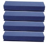 DOITOOL 4pcs Pen Display Case Cloth Pp Material Simple and Generous Shape Delicate Style Blue Pen Presentation Box Reduce Friction for Festival Celebrations
