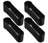 DOITOOL 4pcs Plastic Folding Walking Stick Holder Clip for Walking Cane and Foldable Trekking Poles, Easy to Use Crutch Binding Fixing Ring Protects from Abrasions, Mobility Aid