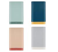 DOITOOL 4pcs Portable Pill Travel Case Storage Containers for Medicine and Jewelry, Abs Material, Not Easy to Deform, for Journey Organiser Random Color