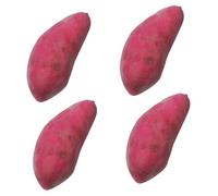 DOITOOL 4Pcs Realistic Artificial Sweet Potato Model Lifelike Vegetable Props for Photography Early Childhood Teaching Home and Shop Decoration
