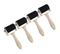 DOITOOL 4Pcs Rubber Ink Rollers for Printmaking Plastic and Rubber Craft Painting Tools Easy to Clean and Apply Ink Evenly for Art Printing and Stamping Projects