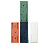 DOITOOL 4Pcs Self Adhesive Power Strip Holder Wall Mount Rack for Household Socket Storage Abs Material Power Strip Stand with Strong Bearing Capacity for Kitchen Office and Home Use in