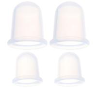 DOITOOL 4pcs Silicone Facial Cupping Massager Cups for Body with Vacuum Suction, Easy to Clean and Store, Portable Body Massager Suitable for Use at Home