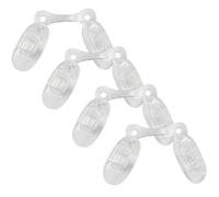 DOITOOL 4pcs Silicone Replacement Glasses Nose Pads Cushions for Flat Optical Frames, Increase Height and Reduce Nose Burden, Comfortable Non-slip Eyeglass Support for Daily Wear