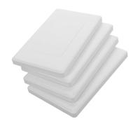 DOITOOL 4pcs Small Plastic Wall Covering Electrical Outlet Box Covers for Junction Box Socket Blanking Plate Electric Plate Cover