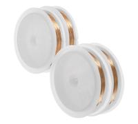 DOITOOL 4pcs Soft Copper Wire for Jewelry Making Gold Color Crafting Wire for Beading DIY Projects Beginner-friendly Winding and Weaving Material