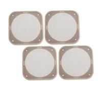 DOITOOL 4pcs Square Car Subwoofer Speaker Grill Covers Mesh Protector for Vehicle Audio Quick Install Dustproof Speaker Grille Guard Decorative Frame for Car and Home Audio Systems