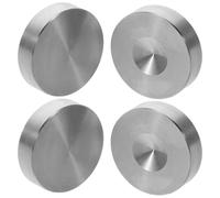 DOITOOL 4pcs Stainless Steel Speaker Isolation Feet Pads, Anti-vibration Subwoofer and Amplifier Speaker Vibration Base Pads, Non-slip Audio Device Isolation Mats for Turntable and Home