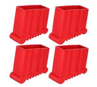 DOITOOL 4pcs Step Ladder Foot Covers - Non Slip Folding Ladder Feet Pads Anti Skid Leg Caps Step Stair Foot Covers Replacement 7.1x2.8cm/2.8x1.1in Inner Size