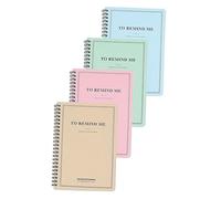 DOITOOL 4pcs Student Paper Notepad Set with Glazed Printing Paper, Moderate Thickness, Delicate Appearance, for School and Daily Life Note Taking and Writing