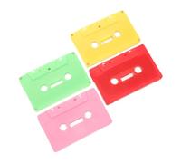 DOITOOL 4pcs Vintage Style Blank Cassette Tape Wall Decor DIY Tapes with Edges for Home Bar Pub Study Craft Ornament
