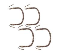 DOITOOL 4pcs Vintage U-Shape Rattan Teapot Handle Replacement for Ceramic and Japanese Kettles, Heat Resistant and Bendable with Easy Installation, Suitable for Home and Restaurant Use,