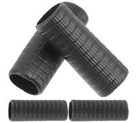DOITOOL 4pcs Violin Bow Rubber Grip Parts Black Easy to Maintain Music Instrument Supply for Friends Who Play the Violin